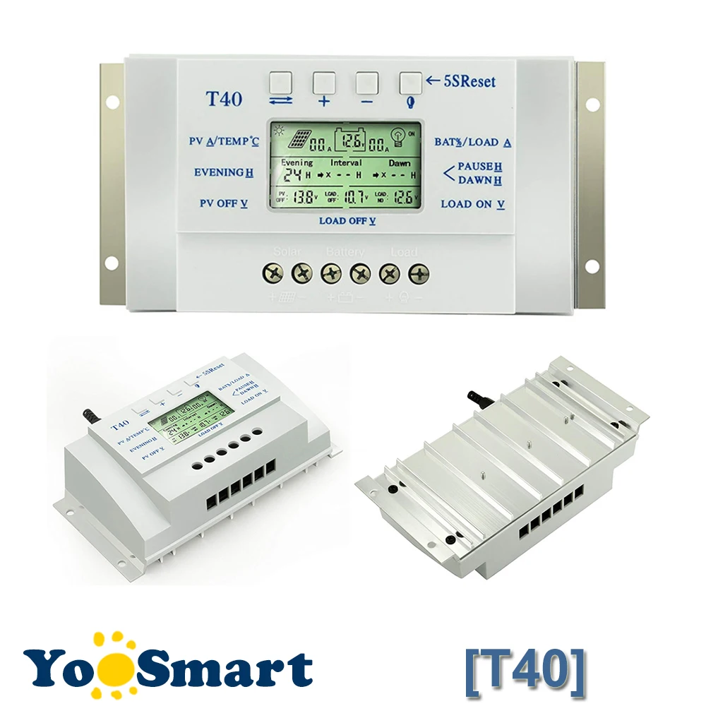 

12V 24 V 40A Solar Controller with LCD Display USB Intelligent Efficient Energy Saving Solar Charge Controller New Arrival 2016