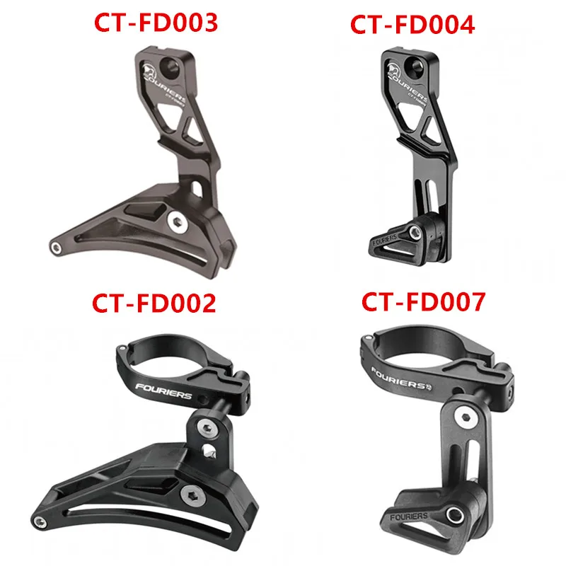 Cheap Fouriers Bicycle Guide Chian Tensioner Single-disc Steady guide MTB Bike protector Seattube Clamp For 1*System Aseemble parts 0