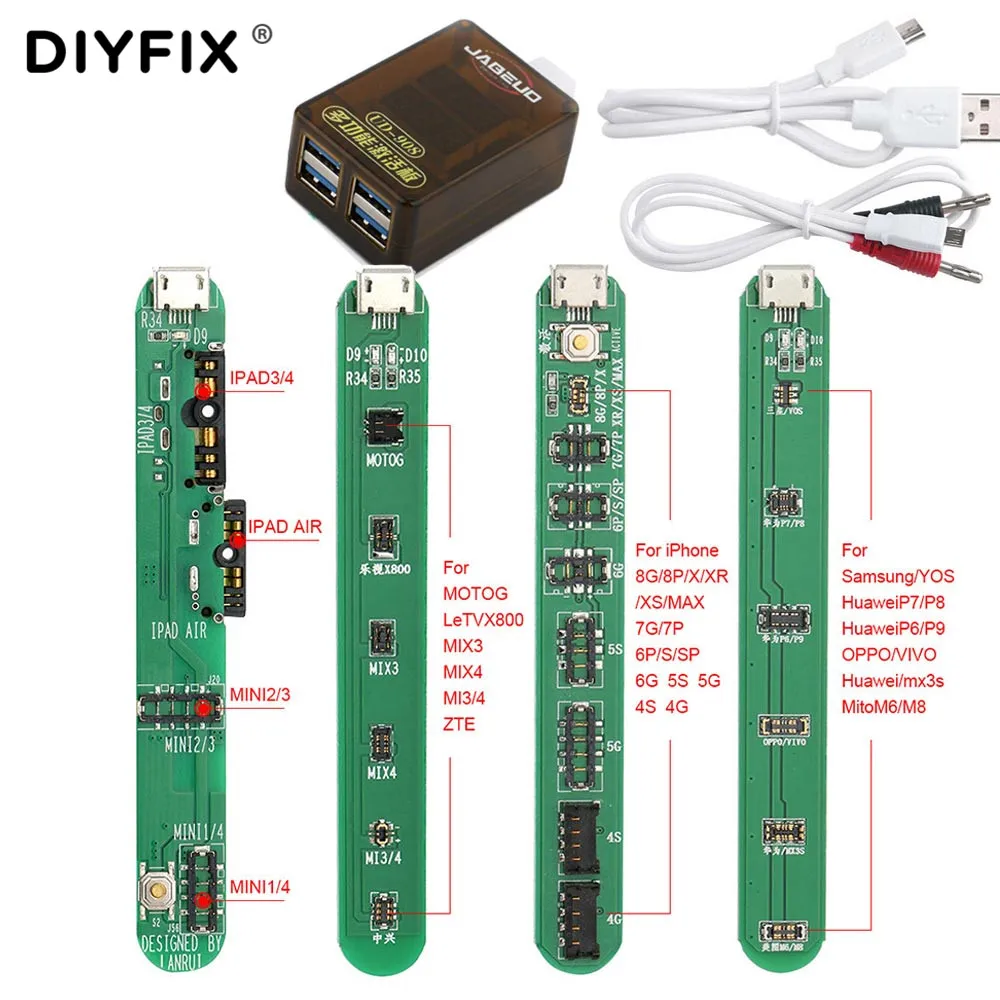 Battery Fast Charging and Activation Board Charger for iPhone iPad Apple Watch for Samsung Android Mobile Phone Repair Tool Kit