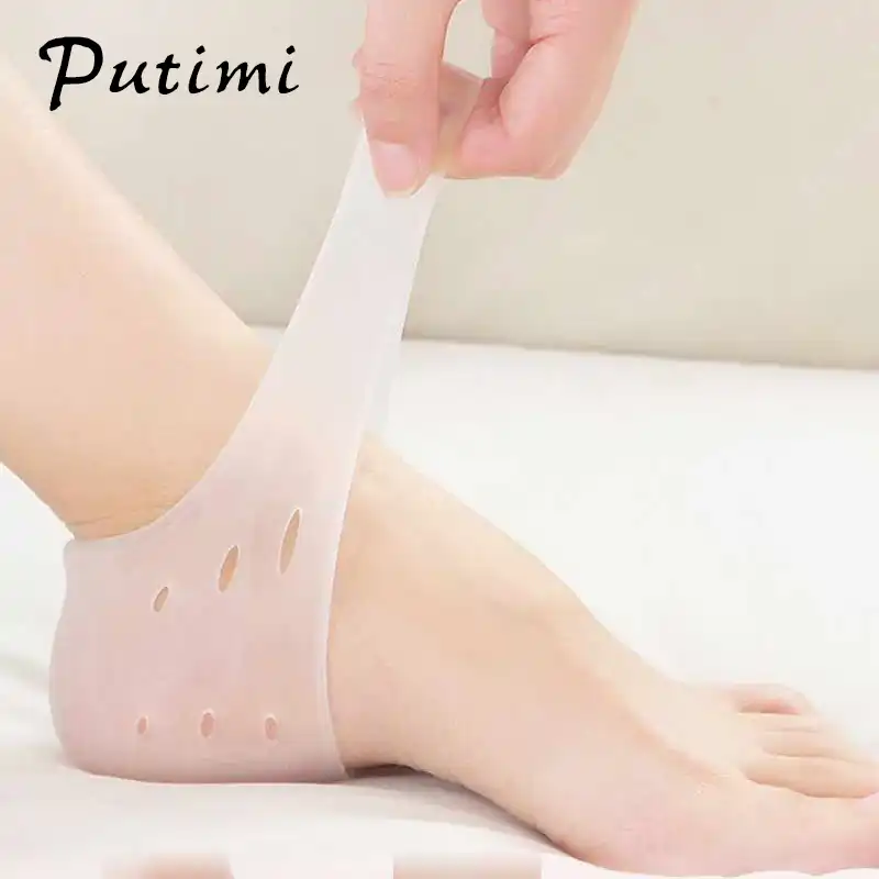 silicone heel socks