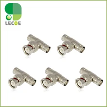 20 шт. BNC T адаптер сплиттер соединитель 1 штекер на 2 гнездовой разъем для камеры видеонаблюдения