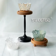 Листья лозы кекс сторона 10 штук 6*8 см Высококачественная жемчужная бумага окружающий край Посуда аксессуар для кекса для свадьбы