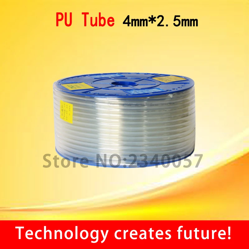 

180Meter Pneumatic Component PU Tube Air Hose Pipe PU 4mm*2.5mm high pressure gas soft gas pump