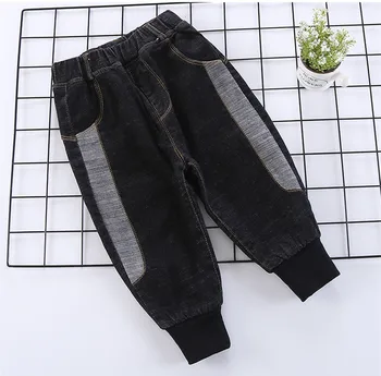 

2 3 4 5 6 7 Years Kids Winter Jeans for Girls Boys Plus Velvet Baby Boys Pants Elastic Waist Denim Pants Trousers New Arrival