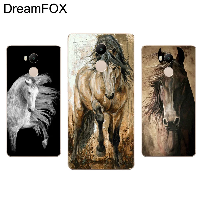 DREAMFOX L396 бегущая Лошадь мягкий силиконовый чехол из ТПУ для Xiaomi Redmi Note 3 4 4X5 5A 6 7 Pro