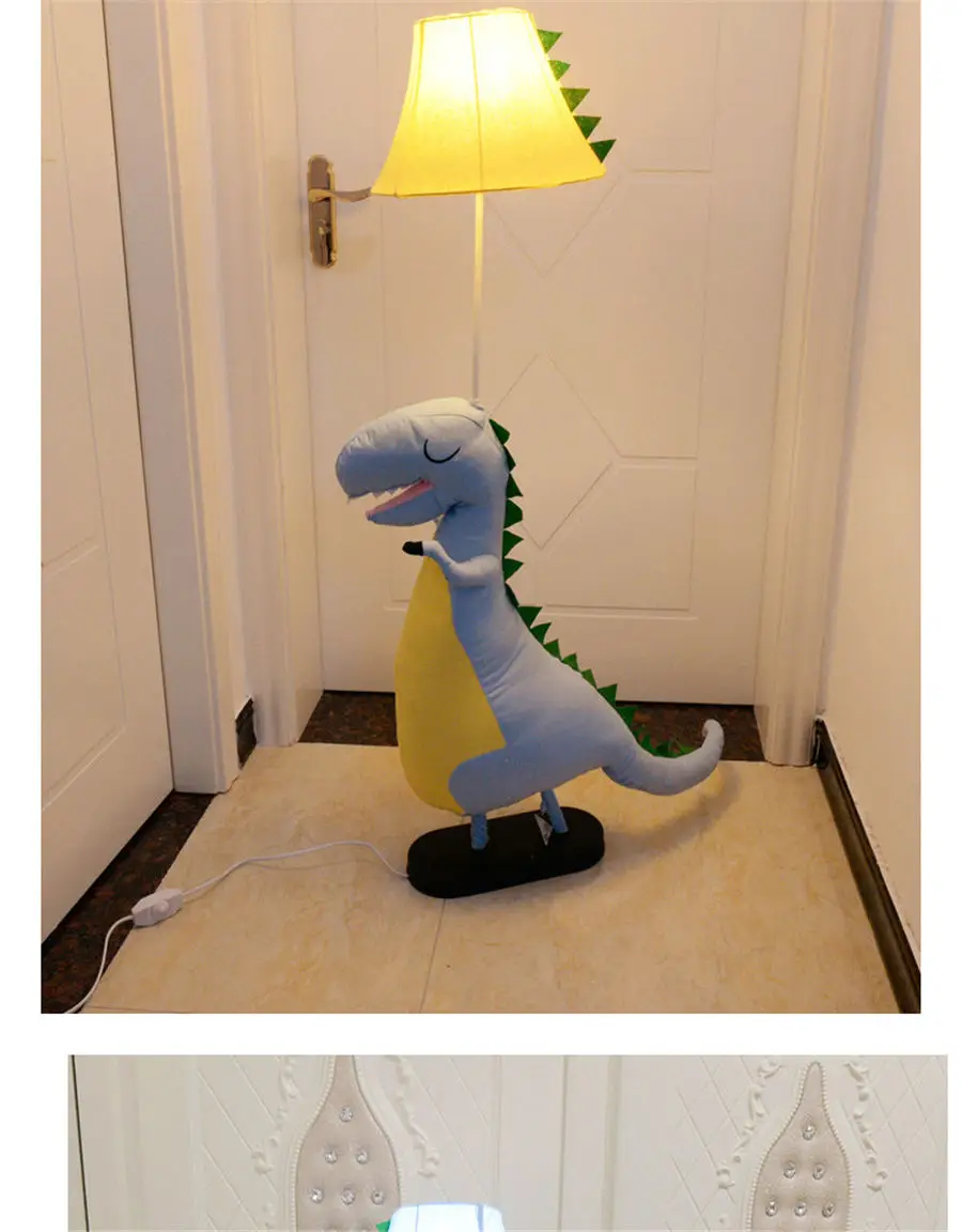 Милые напольные лампы Ragdoll с динозавром для гостиной, детской спальни, кабинета, стоячий светильник для детей, Креативный светодиодный светильник на день рождения