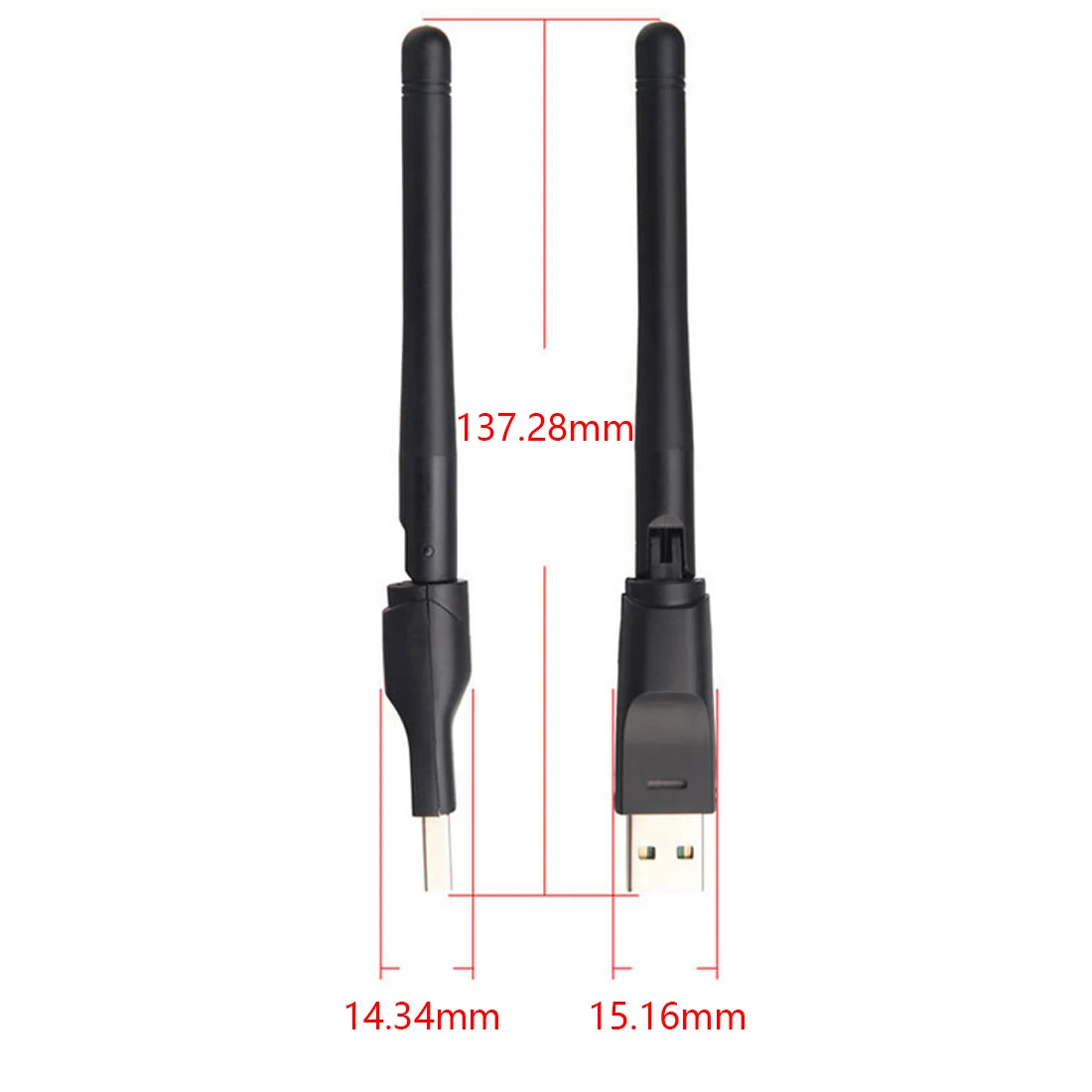 150 м USB 2,0 WiFi Беспроводной сетевой карты 802,11 b/g/n Сетевой адаптер антенны с антенной для ПК Мини Wi-Fi Dongle