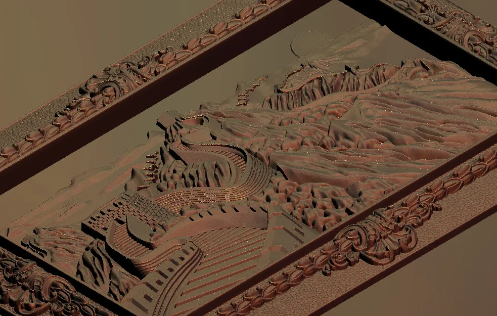 Фрезерный станок с ЧПУ Great Wall рельефная модель для резьбы и гравировки STL 3D artcam type 3