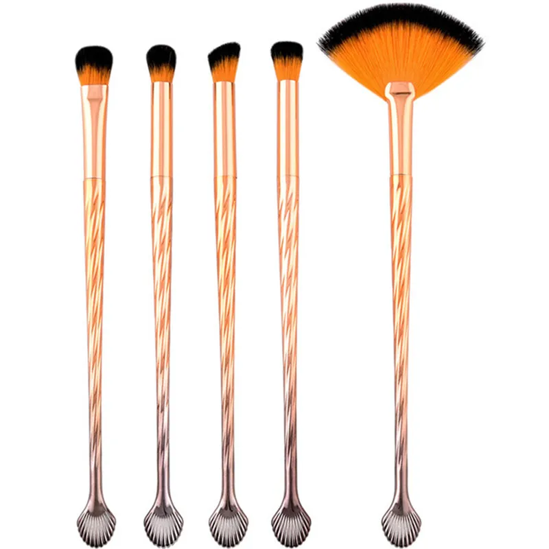 Pro 4/5 шт глаз Make Up Brush Set мини Веерная кисть для теней ресницы Blending Brush Красота инструменты птица основа Форма кисти для макияжа