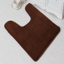 Memory Foam u-образный коврик для туалета водопоглощающий коврик для ванной комнаты мягкий коврик для ног домашний декор фланелевый коврик для ванной нескользящий пьедестал коврики