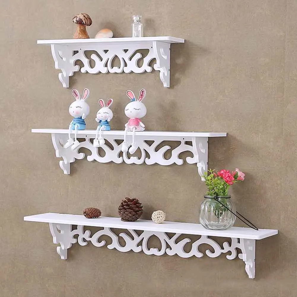 

Storage Rack Shelf Holder Wall Hanging Creative Decoration Organizer For Home Bedroom E2S