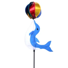 Радуга ветер Спиннер красочный ветряная мельница милый мультфильм Дельфин Winnower детская игрушка