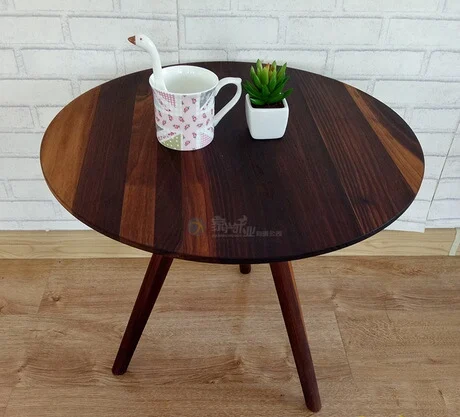 Cafe Tables Furniture wooden Round table cafe assembly minimalist coffee tea muebles 50*45.5cm/40*39.5cm | Мебель