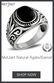 MetJakt мужское готическое панк летучая мышь гранат кольцо одноцветное 925 пробы Серебряное кольцо для мужчин ювелирные изделия ручной работы