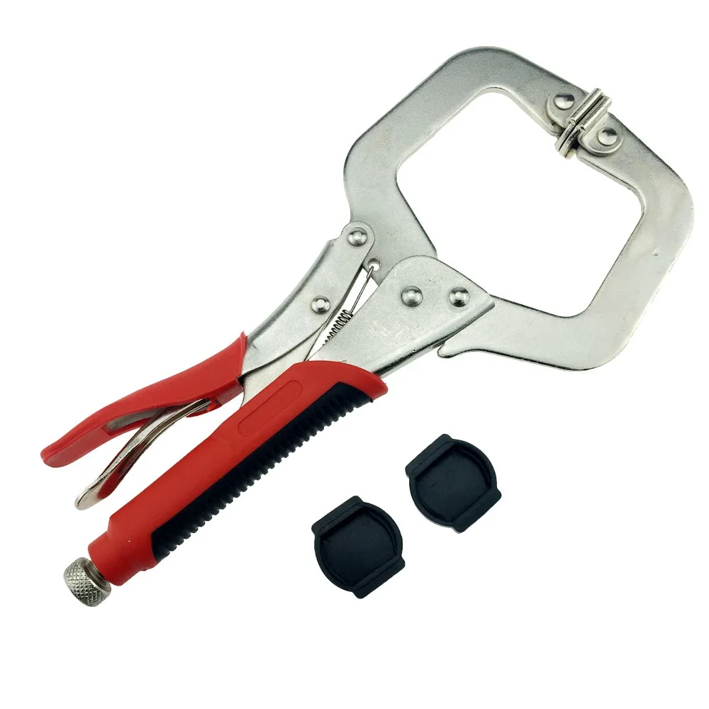 

ALLSOME 11" Pocket Hole Jig System Face Clamp Vise For Kreg Manual Woodworking Step Drill Bit Adjustable Thickness HT1219