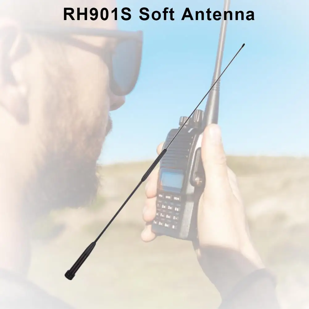 Двухдиапазонная Портативная антенна для рации Алмазная RH-901S с полным усилением для рук антенна UV-82 UV U1Z8 антенна RH901S SMA-Male для двухсторонней