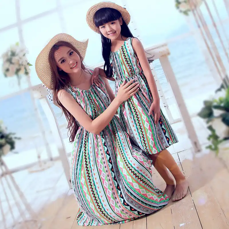 Anne kız elbise modelleri anne kiz elbiseler kızı