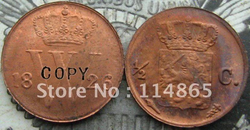 

1826 NETHERLANDS 1/2 CENT copy coins commemorative coins-replica coins medal coins collectibles badge