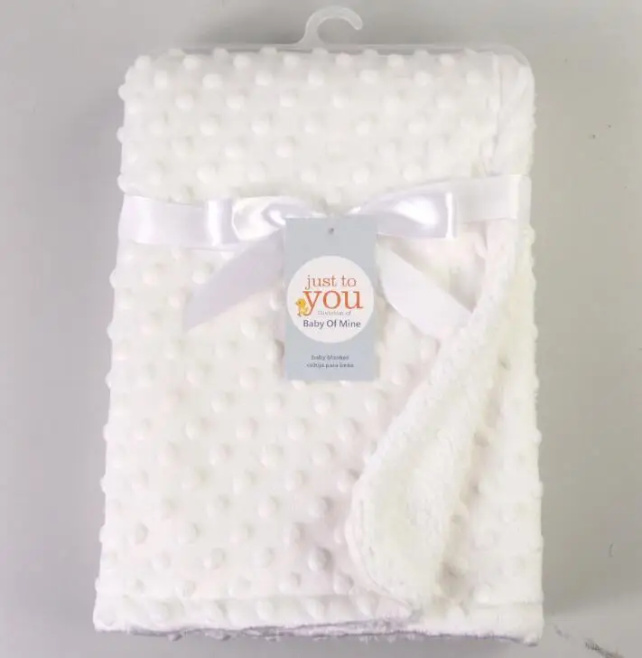 Baby Coral Fleece Blanket Newborn Kids Swaddling Wrap Thicken Lamb