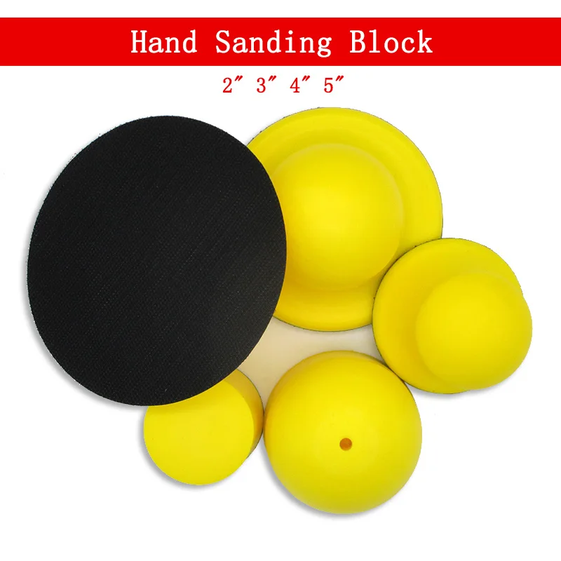 

Hand Sanding Block 2"/3"/4"/5" for Hook and Loop Sanding Discs Foam Hand Pad Polishing Pad Abrasive Tools