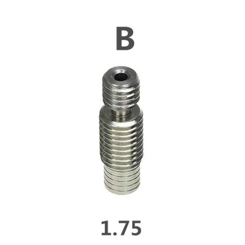 1 шт. 3d принтер Тепловой разрыв для E3D V6 Hotend все металлические из нержавеющей стали 1,75 мм 3 мм 4,1 мм нити дистанционного питания трубки трубы - Цвет: all metal 1.75