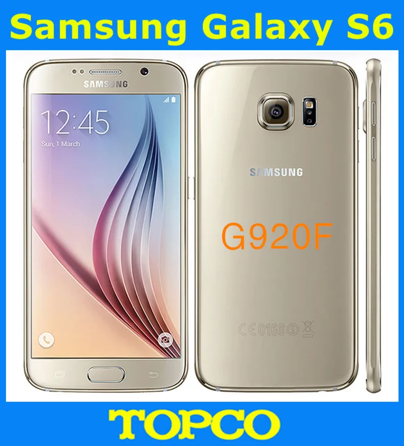 Samsung Galaxy S6 G920F разблокированный 4G GSM Android мобильный телефон Восьмиядерный 5," 32 ГБ rom NFC