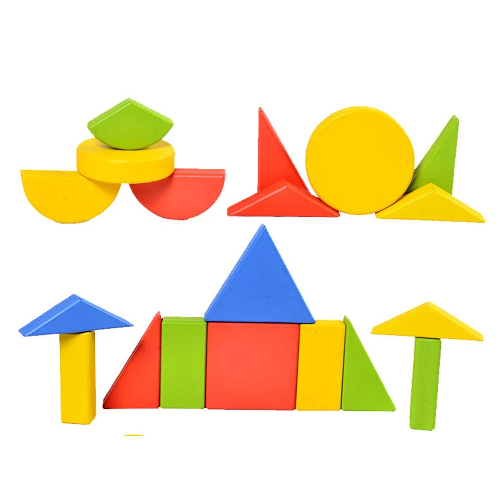 Детские развивающие игрушка montessori-деревянные 1 до 1/3 фракция головоломка цветная форма обучающая игрушка для детей