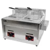 XEOLEO Commercial Gas Fryer 6L*2 Deep Stainless Steel Machine Two Tanks Double Sieve Chicken/French Kitchen Restaurant Food 5
