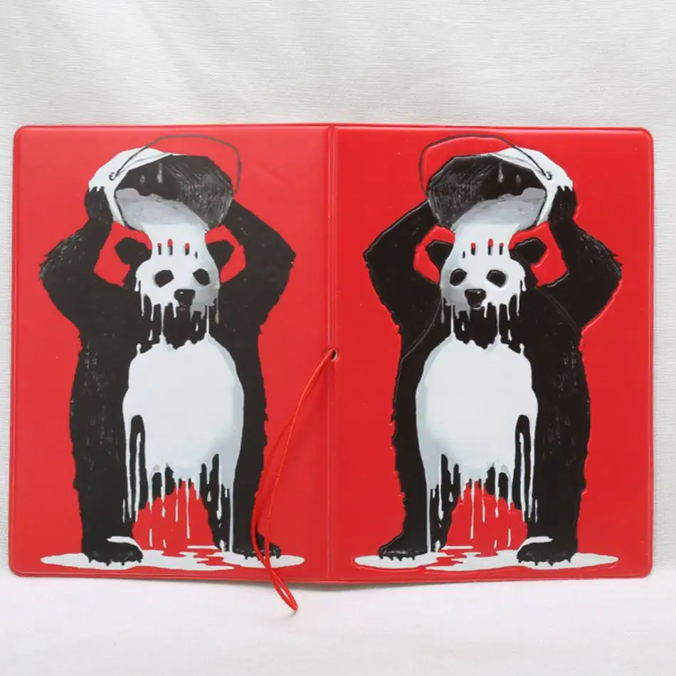 Крутая Многофункциональная крышка панды на паспорте для женщин/мужчин водонепроницаемая сумка для карт Пластиковая Обложка на паспорт держатель протектор