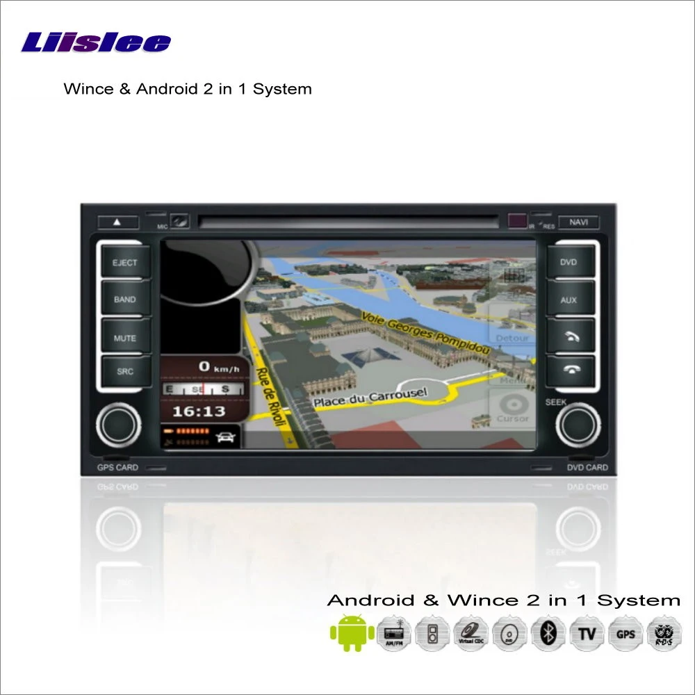 Cheap Liislee Car Android Multimedia For VolksWagen VW Transporter Touareg 2003~2010 Radio DVD Player GPS Navi Navigation Audio Video 1