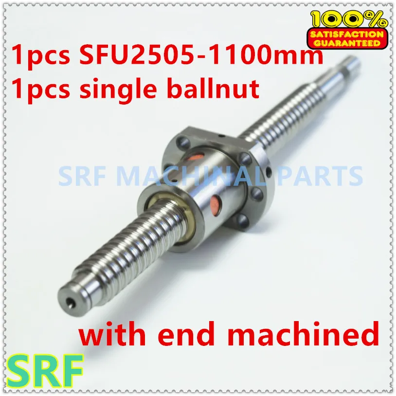 1pcs anti backlash 25mm Lead Ball screw RM2505 Rolled ballscrew L
