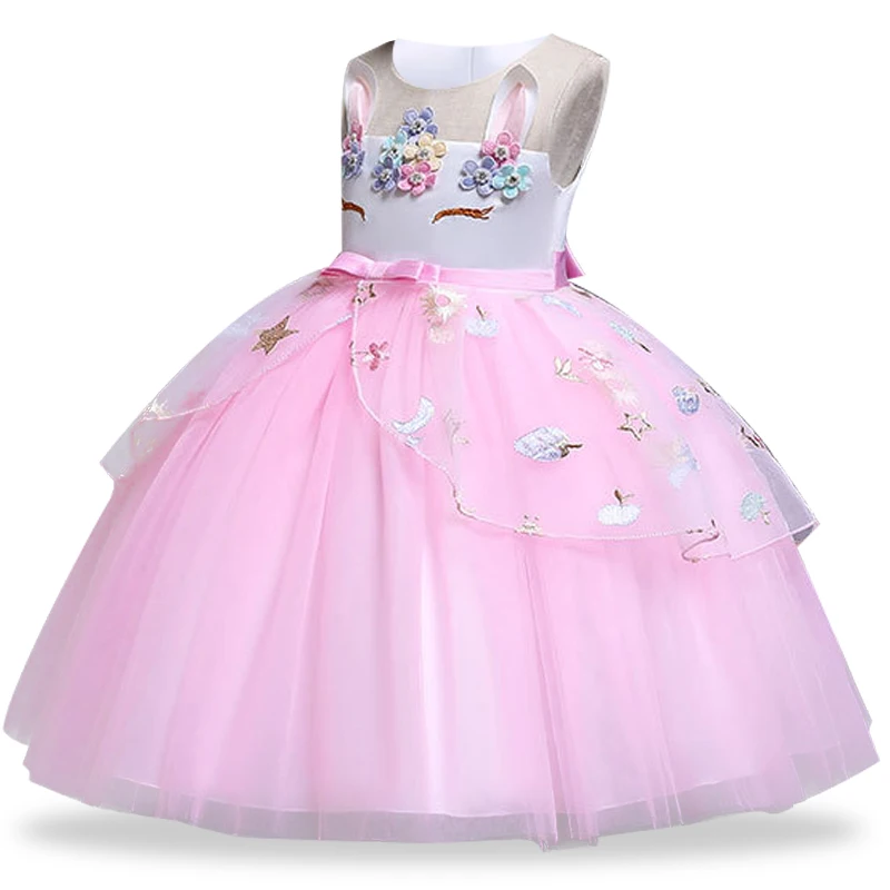 Carnival Unicorn Dress Easter Princess Dress Kids Dresses For Girls Costume Children Birthday Dress Wedding Dress Vestidos 2-10 cheap baby dresses