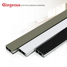 

Gorgeous aluminum allo clothes rail hight strength wardrobe rail 3 color Furniture rail with clothes rail fixed and flange seat