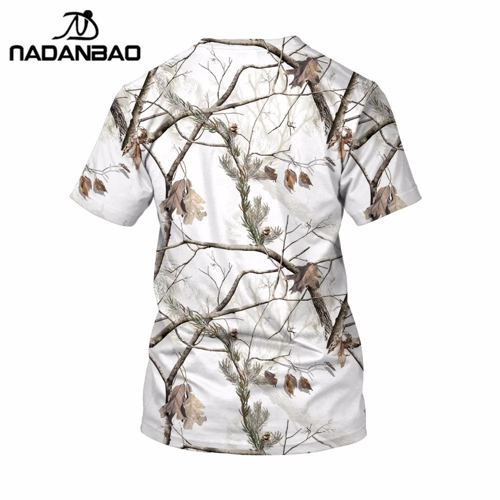 NADANBAO Новая Летняя женская футболка для карнавала на охоте с рисунком снега и дерева, футболка с принтом