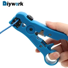 DIYWORK электрические инструменты для зачистки резак Стрипер для UTP/STP RG59 RG6 RG7 RG11 кабель провода плоскогубцы