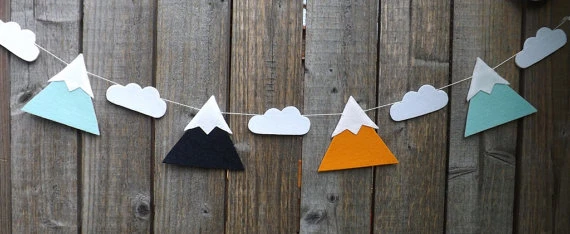 Clouds Baby Shower Bunting