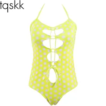 Tqskk плюс размер купальник женский цельный купальник женский купальник Vantage летняя пляжная одежда купальный костюм Монокини