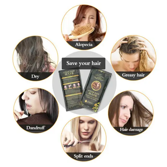 Natural Women Hair Steam Treatment Mask Moisturizing Nourishing