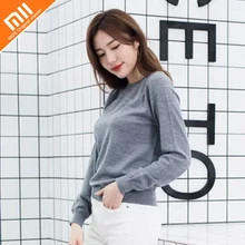 3 цвета xiaomi mijia PROEASE100% мериносовой женский свитер легкий теплый и экологически чистый окрашивание
