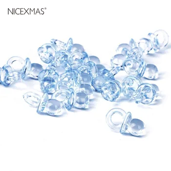 

120pcs Acrylic Baby Pacifier Shower Favors (60PCS Pink & 60PCS Blue)