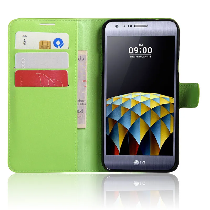 Чехол кошелек для LG X Cam K580 K580DS Кожаный флип чехол 5 2 дюйма роскошные магнитные