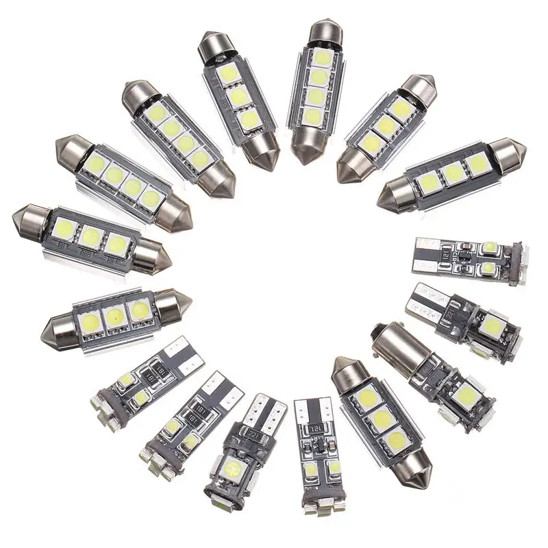 

16 pieces / set XC90 car interior lights LED lights white light DC12V reading light width lamp 2003 - 2011 models