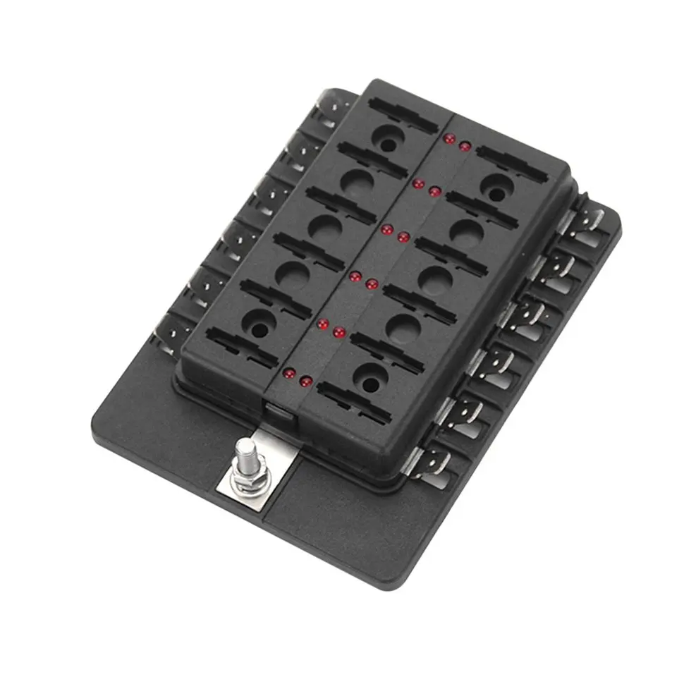 

5pcs 12 Way Fuse Terminals Box DC 32V Terminals Circuit Blade Fuse Blocks Terminals