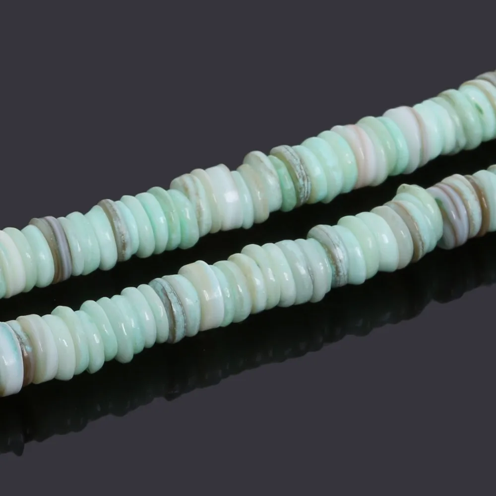 9mm Freshwater shell beads donut chips 15 strand