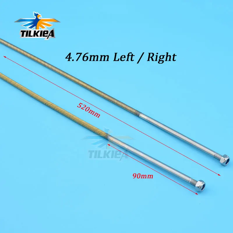 

4.76mm 3/16'' Flexible Shaft Positive/Reverse Length 520mm Flex Cable For RC Electric Boat