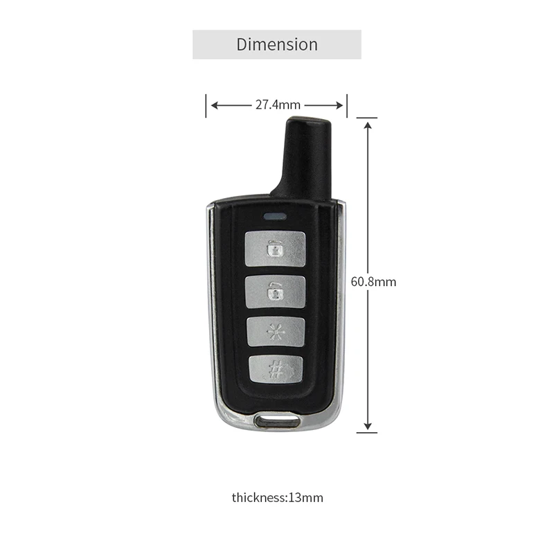 

EASYGUARD 1pcs replacement remote control key fob for ecg04 only