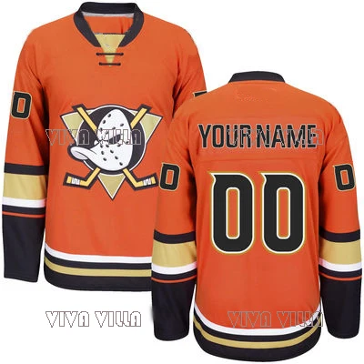 

Mighty Ducks Hockey Jersey Customized Any Name Any Number High Quality Stitched Logos Throwback Ice Hockey Jersey S-4XL