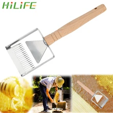 HILIFE 1 шт. деревянная ручка нож-скребок для пчеловодов Лопата Apiculture разворачивающая вилка Железный медовый гребень Инструменты для пчеловодства
