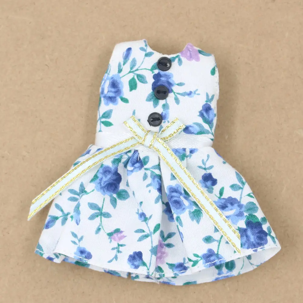 

Fortune Days Middle Blyth doll blue flower dress the cute and fresh dressing Factory Blyth