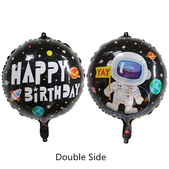 DreamJ Space Party Decoration with Happy Birthday Banner Rocket Astronaut Balloons Planet Party Supplies Birthday Galaxy Theme Party Decor 9PCS Space Birthday Party Supplies